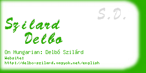 szilard delbo business card